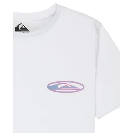 QUIKSILVER Quik Globe Jungen, T-Shirt weiß blau rosa - 10,