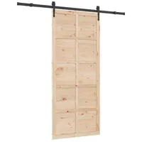 vidaXL Schiebetür rechts 100 x 208 cm braun