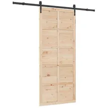 vidaXL Schiebetür rechts 100 x 208 cm braun