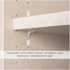 Rauch Drehtürenschrank Holmes 136 x 197 x 54 cm Grau