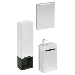 Naturel Stilla Badezimmer-Set weiß glanz KSETSTILLA021