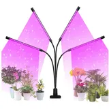 Clanmacy Pflanzenlampe LED 4 Köpfe Grow Lampe Pflanzenleuchte Wachstumslampe Zimmerpflanzen