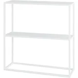 [en.casa] Strömstad Konsolentisch 80x80x26cm Weiß