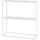 [en.casa] Strömstad Konsolentisch 80x80x26cm Weiß