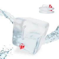Relaxdays Faltbarer Wasserkanister, 3er Set, 20 l, Kanister mit