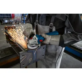 Bosch GWS 12-125 inkl. Schleifscheibe, Schutzhaube, Spannmutter, Zusatzhandgriff