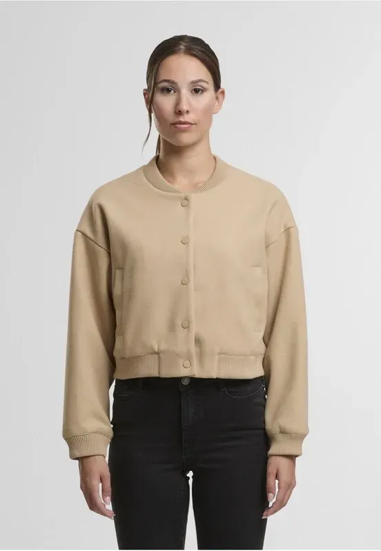 Urban Classics Damen-Balloon-Bomberjacke, Farbe: unionbeige, Größe: M