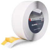 Holzbrink Weichsockelleiste selbstklebend PVC 70x20mm, 15 m Winkelleiste selbstklebend für Kantenschutz Sockelleiste Ecken PVC Farbe: Weiß