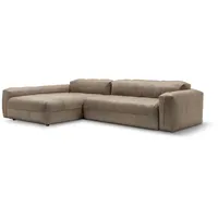 Rolf Benz Ecksofa 542 Moyo Leder Steingrau