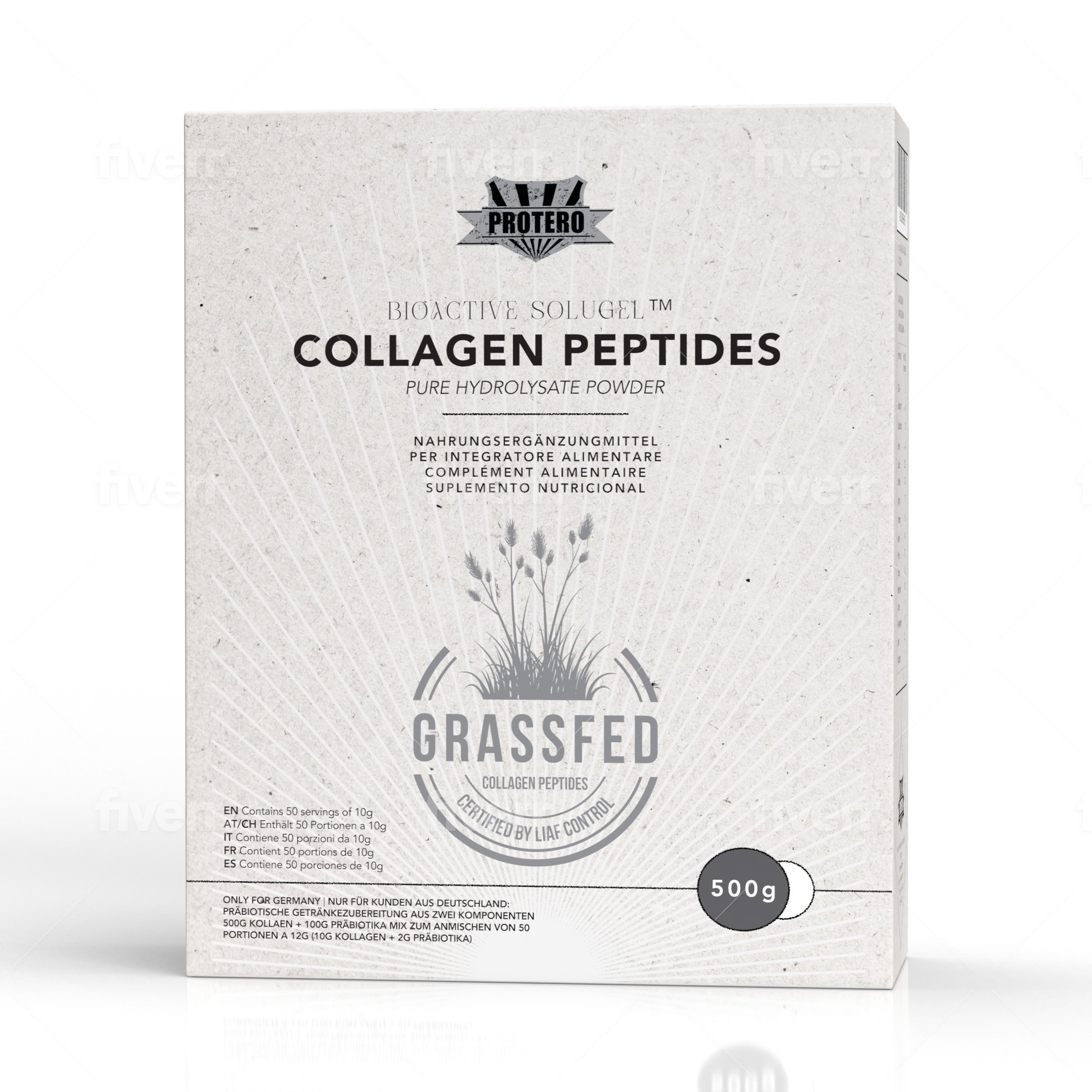 Grass-Fed Kollagen Peptide | Pure Solugel Collagen Peptides Hydrolysate - Default Title