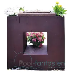 Quadro Brunnenschallen Aufsatz, Rost Design