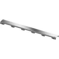 TECE Designrost "steel II" für gerade Edelstahl gebürstet