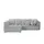 Switch Eckcouch Mikrofaser 3-Sitzer Grau
