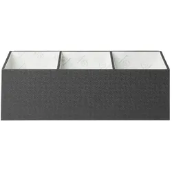 Exacompta 68601E 2x Schreibtisch-Organizer, 4 Fächer, 11,5x27,7x14,7 cm, Office by me - Schwarz