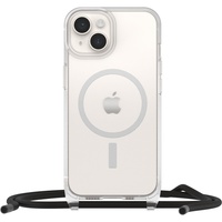 Otterbox React Necklace Hülle mit MagSafe für iPhone 14, ultraschlanke, schützende Hülle mit Verstellbarer und Abnehmbarer Handykette, Getestet nach Militärstandard, Transparent