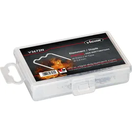 VIGOR Ersatzklammern 0,8 mm W-Form V3672N (100-teilig)