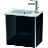 Duravit Waschtischunterschrank XSquare 41x28,9x40cm, wandhängend, T. re, sw hochglanz