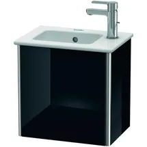 Duravit Waschtischunterschrank XSquare 41x28,9x40cm, wandhängend, T. re, sw hochglanz