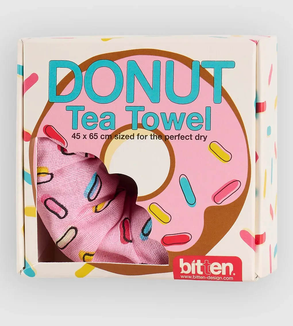 bitten Donut Tea Kitchen Towel multicolor Gr. Uni