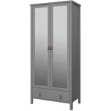 VCM Kleiderschrank Tromsø 89 x 195 x 50 cm Grau