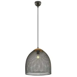 Lindby Monigo Pendelleuchte Nickel/Wood Hängelampe Deckenlampe Deckenleuchte 665