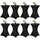 luxuskollektion Stehtischhusse Stretch Schwarz 80-85cm 80 x 110 cm