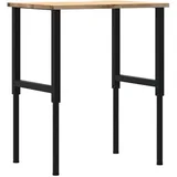 vidaXL Werkbank 80x60x(71,5-98) cm Massivholz Eiche