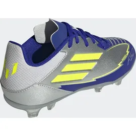 adidas F50 League Messi FG/MG Kinder silver met./solar yellow/lucid blue 38