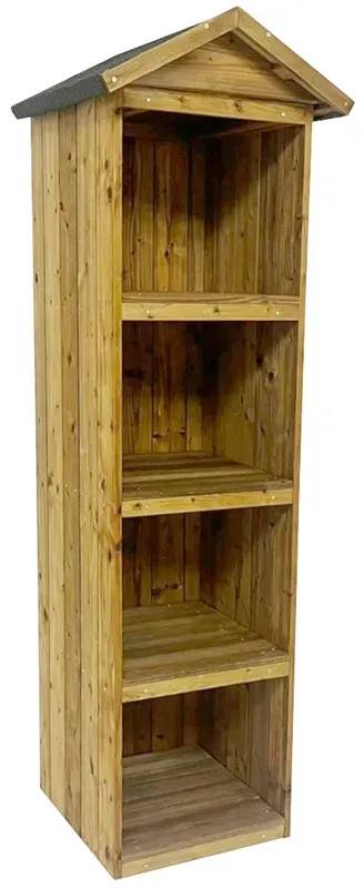 Gartenregal, Holzregal, 162x49x46cm, imprägniert, braun