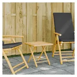 vidaXL Gartentisch Klappbar 45x45x45 cm Bambus