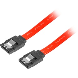 Lanberg SATA 3 6GB/S 30cm Metallclips Rot