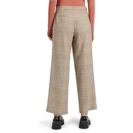 Cartoon Bundfaltenhose Karo Braun/Rosé 44