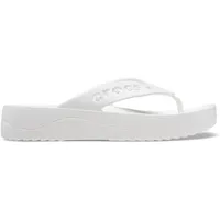 Crocs Damen Baya Plateau Flip Sandalen, weiß, 42/43 EU