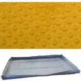 Matte Für Einen Meerschweinchen- Oder Kaninchenkäfig 145x110 Wasserdicht Gelb