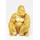Kare Design Dekofigur Gorilla, Side XL Gold, 76cm