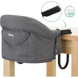 fillikid Tischsitz Comfort mit gepolsterter Sitzfläche inkl. Tasche - Grau
