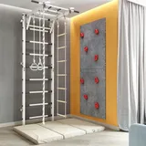 JEFlex Verstärkte Sprossenwand ClimbMaxx M8 - weiß - Weiß