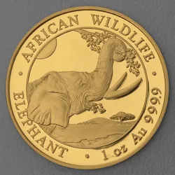 Goldmünze 1oz Elefant 2023 African Wildlife (Somalia)