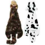 Best Pet Supplies 2-in-1 Quietschendes Hundespielzeug L mehrfarbig
