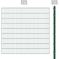 Arvotec Einstabmattenzaun ARVOTEC "ESSENTIAL 180 zum Aufschrauben", grün (dunkelgrün), H:180cm, Stahl, Kunststoff, Zaunelemente, Zaunhöhe 180 cm, Zaunlänge 2 - 60 m