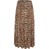 Kaffe Maxirock Damen Braun M/L
