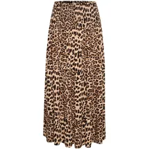 Kaffe Maxirock Damen Braun M/L