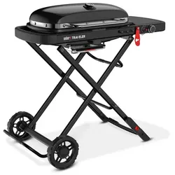 WEBER Gasgrill »Traveler Stealth Edition«, 3,8 kW, Grillfläche: 64 x 35 cm, schwarz
