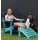 ASPERO Gartenstuhl Adirondack 75 x 83 x 75 cm grau/türkis