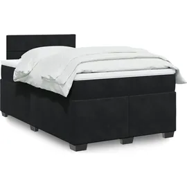vidaXL Boxspringbett 120 x 200 cm Schwarz