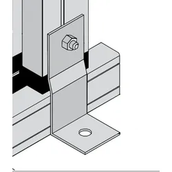 KGT Befestigungswinkelset - gekröpft (V15) zur Befestigung auf bauseitigem Fundament (10 Winkel)