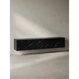 KADIMA DESIGN Lowboard 160x30x30 cm Schwarz Metall