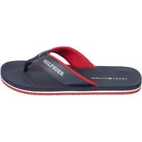 Tommy Hilfiger Herren Flip Flops Comfort Beach Sandal Zehentrenner, Blau (Desert Sky), 41 - 41 EU