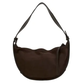 Marc O'Polo Aami Schultertasche Veloursleder Brown