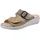 ROHDE Damen Pantolette Leder Zierschnalle Druck Wechselfußbett Rivella 5727, Größe:39 EU, Farbe:Beige - 39